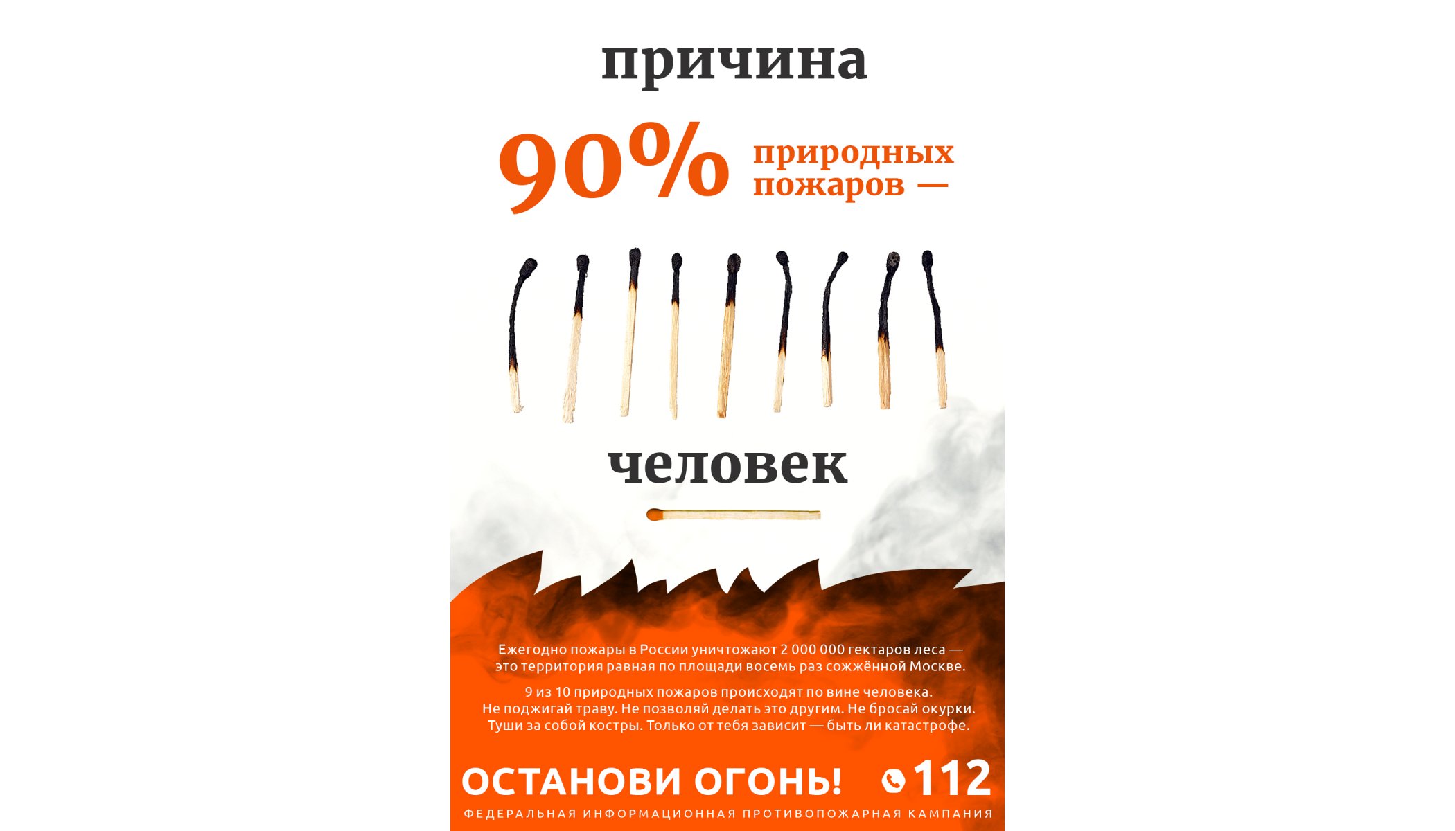 Федеральная информационная противопожарная кампания «Останови огонь!».