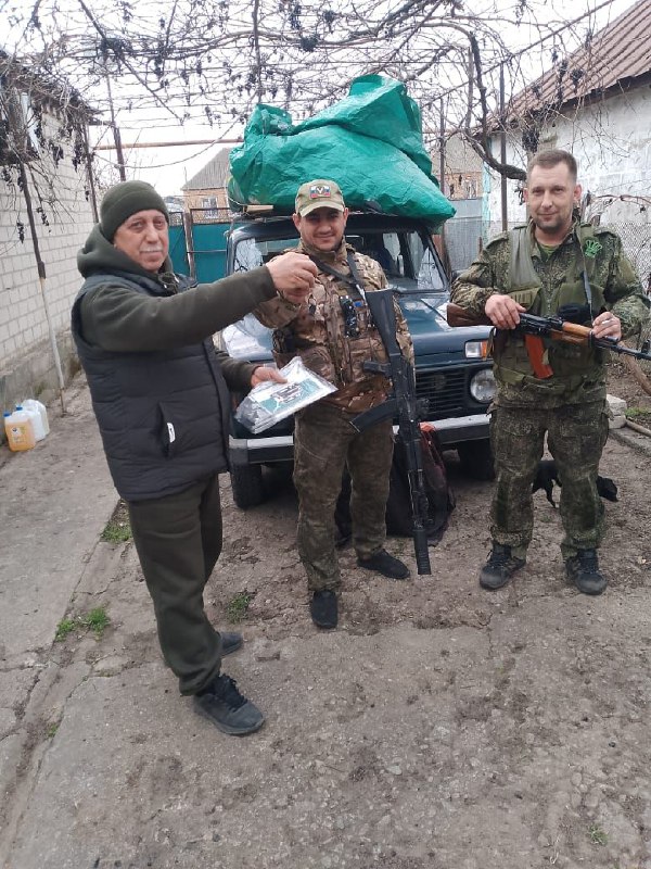 Куриловцы отправили автомобиль «Нива» в зону СВО.