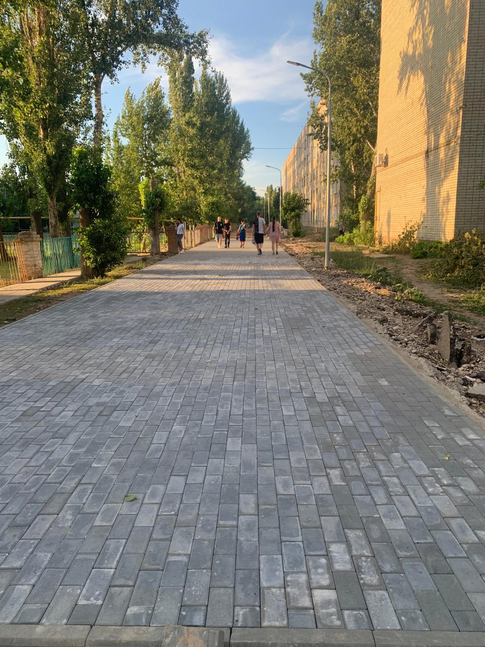 Покрытие пешеходной зоны.