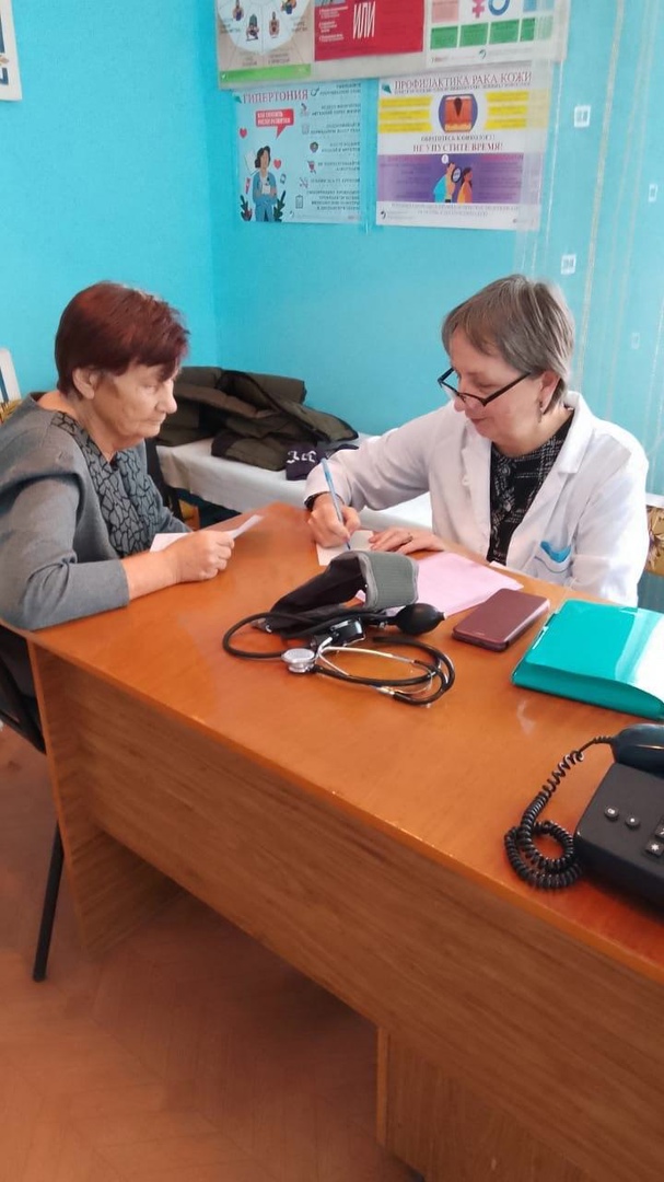 Выезд медицинских работников в село.