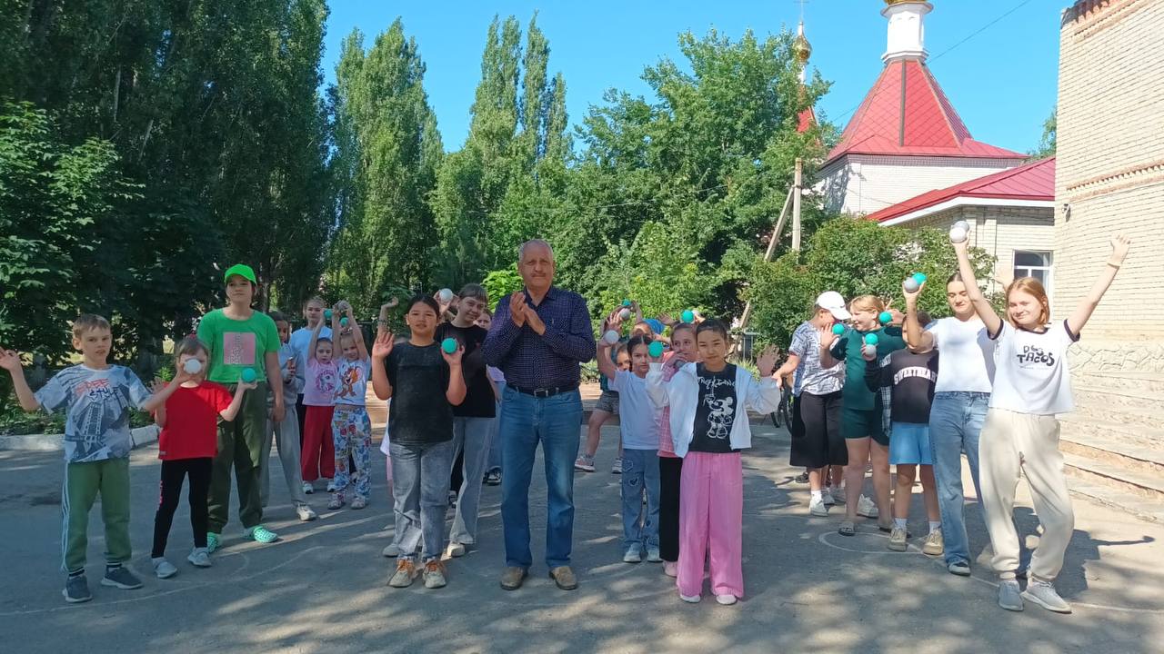 Спортивное мероприятие в детском доме творчества.