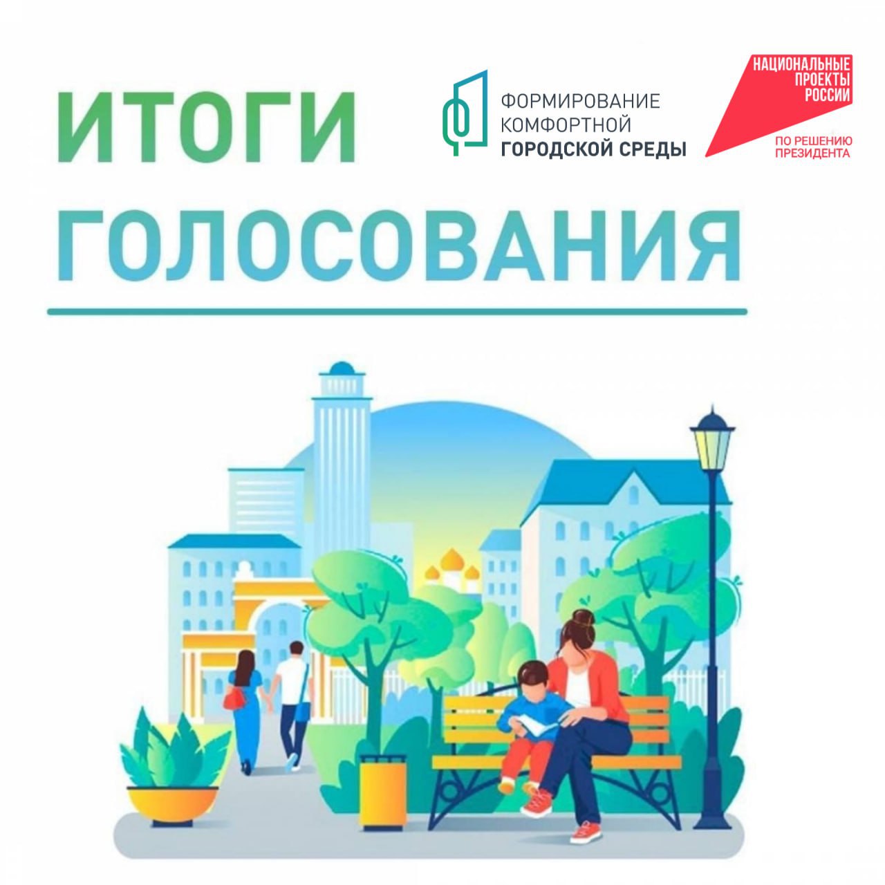 Завершилось голосование за проекты благоустройства территории, проводимое в рамках федерального проекта «Формирование комфортной городской среды».